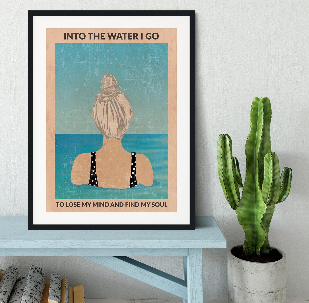 Into the Water silver Framed Print - 1x - 1