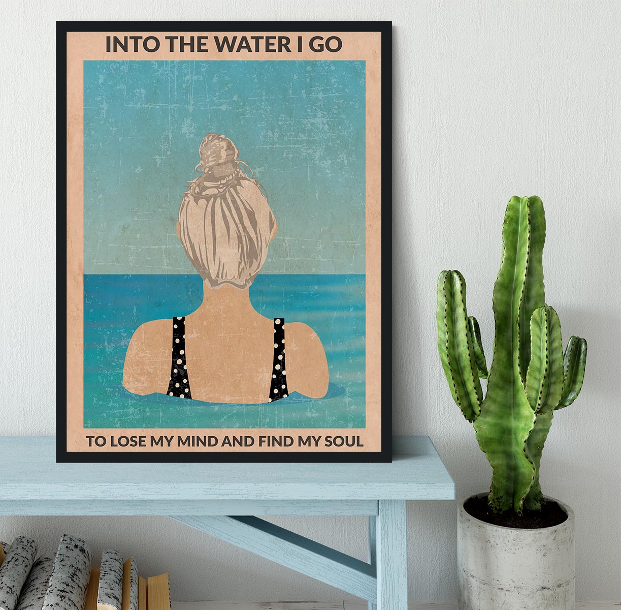 Into the Water silver Framed Print - 1x - 2