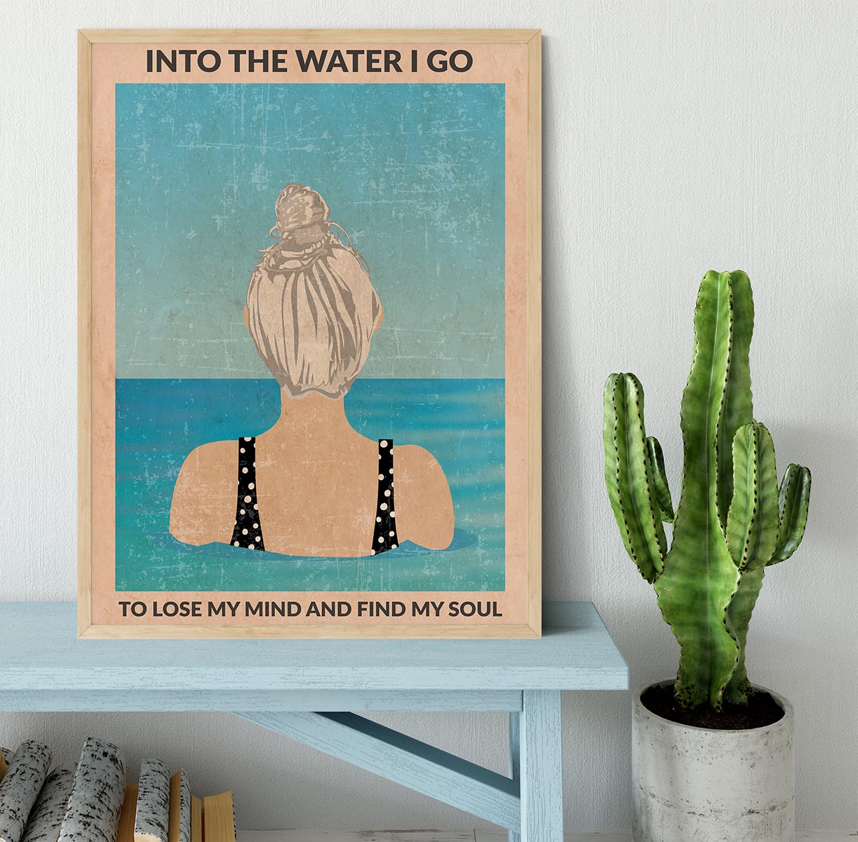 Into the Water silver Framed Print - 1x - 4