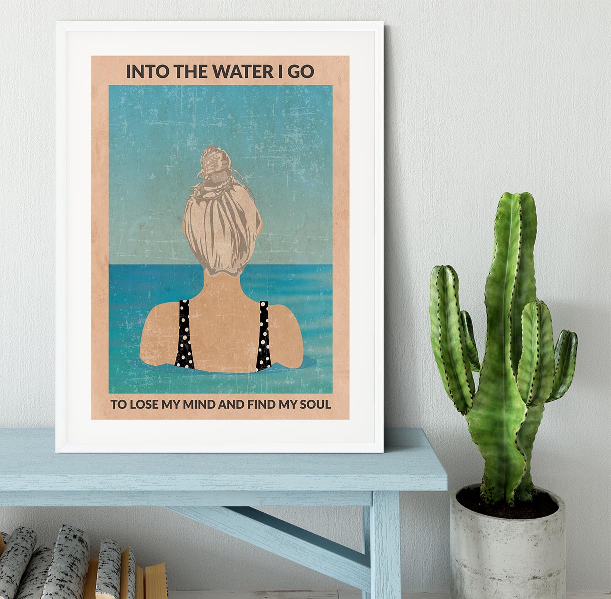 Into the Water silver Framed Print - 1x - 5