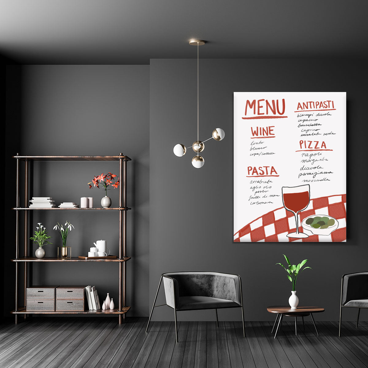 Italian Menu Canvas Print or Poster - Canvas Art Rocks - 5