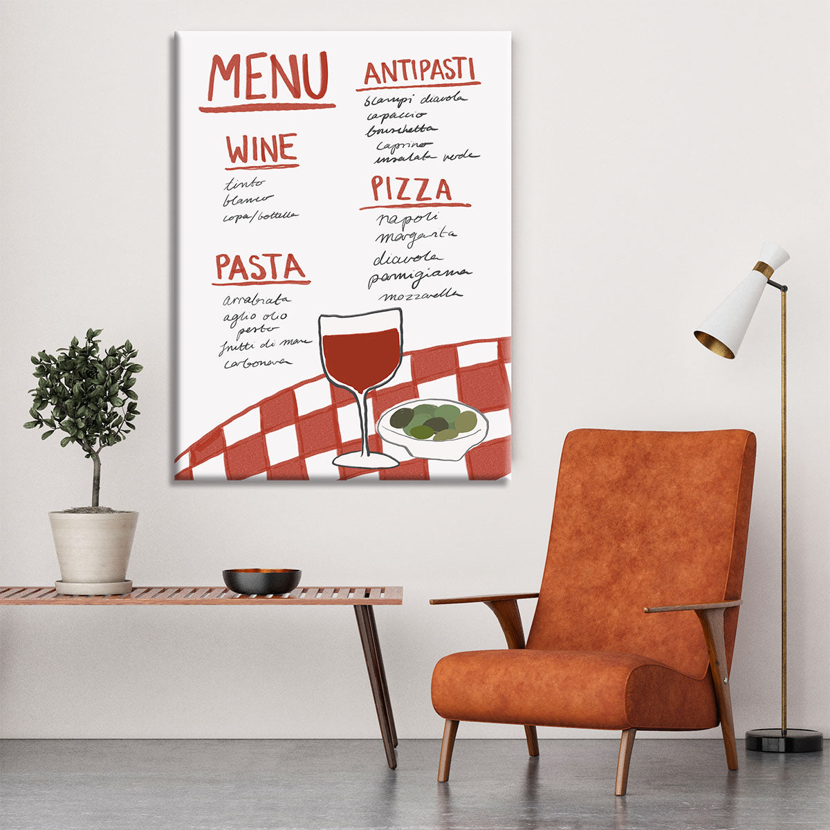 Italian Menu Canvas Print or Poster - Canvas Art Rocks - 6