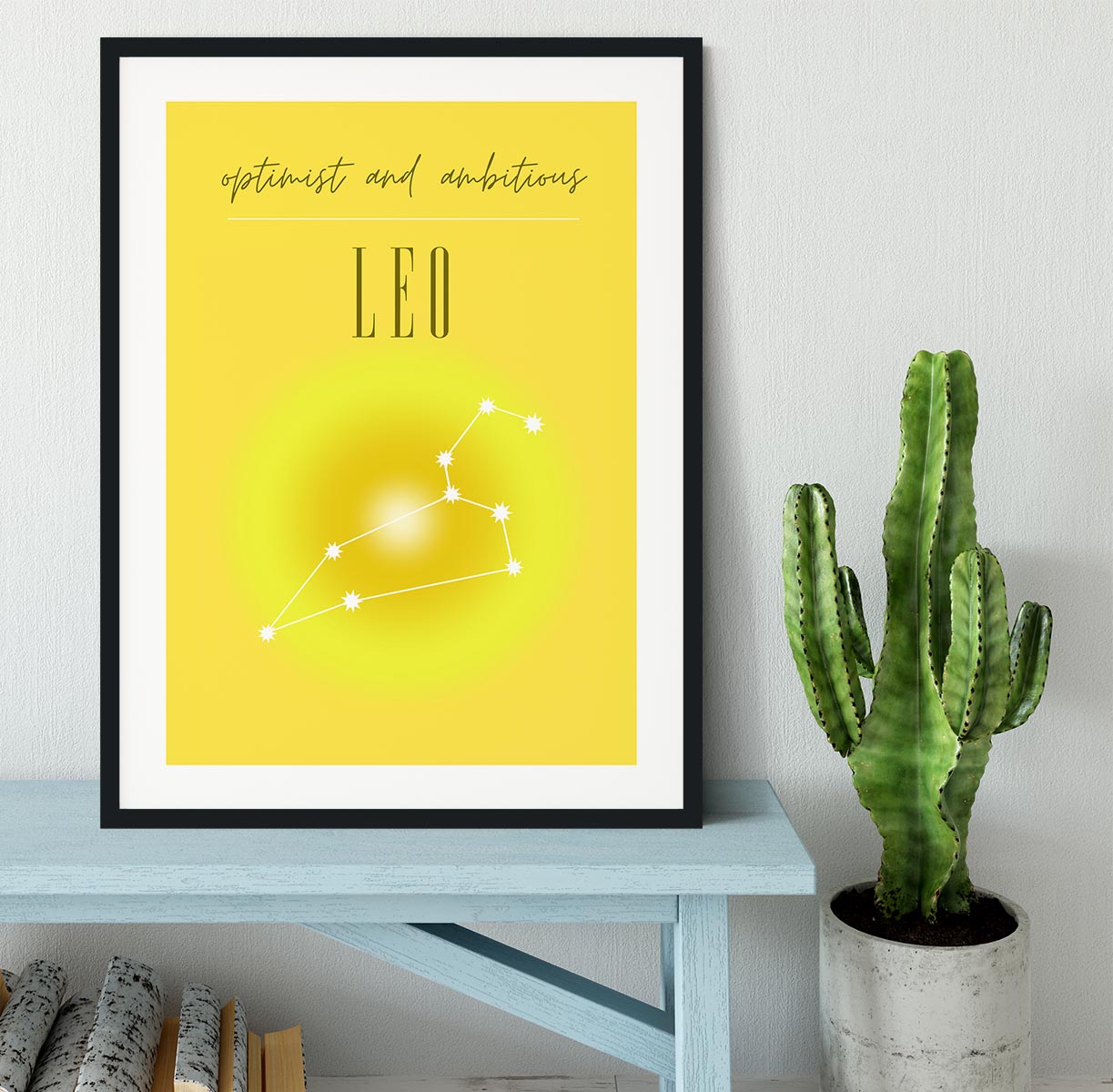 Leo Zodiac Inspiration Poster Framed Print - Canvas Art Rocks - 1