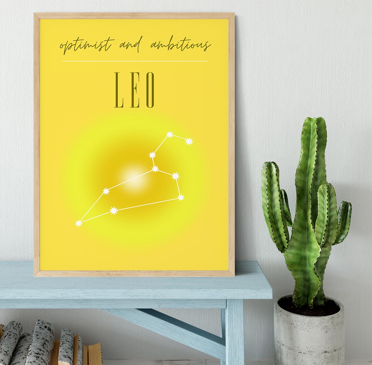 Leo Zodiac Inspiration Poster Framed Print - Canvas Art Rocks - 4