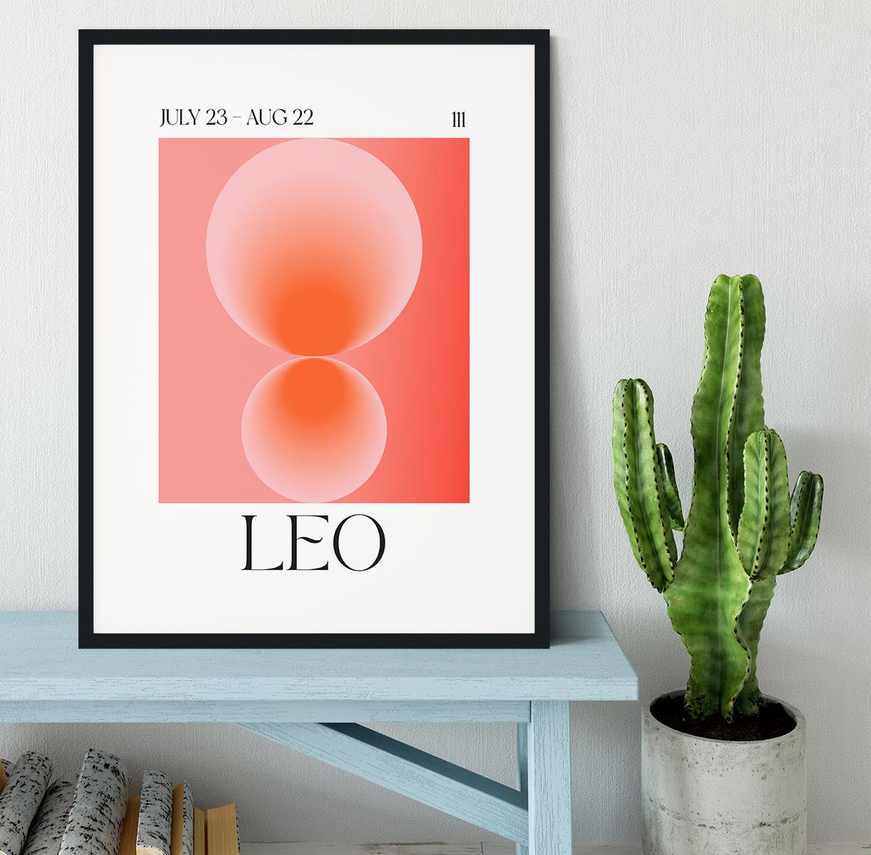 Leo Zodiac Vitality Poster Framed Print - Canvas Art Rocks - 1