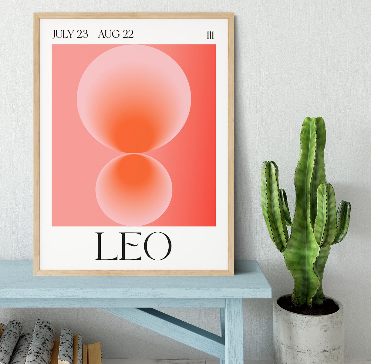 Leo Zodiac Vitality Poster Framed Print - Canvas Art Rocks - 4