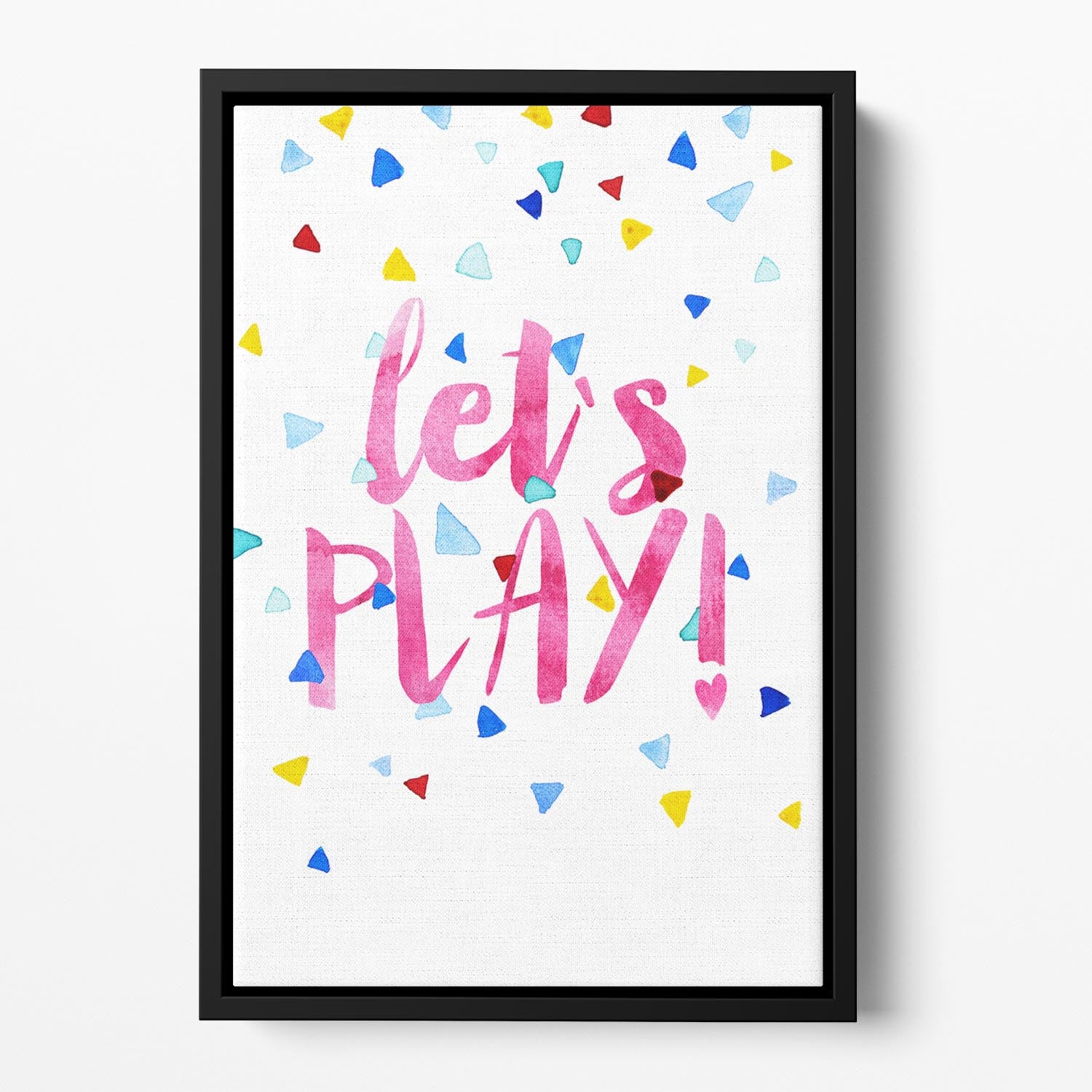 Lets Play Floating Framed Canvas - 1x - 2