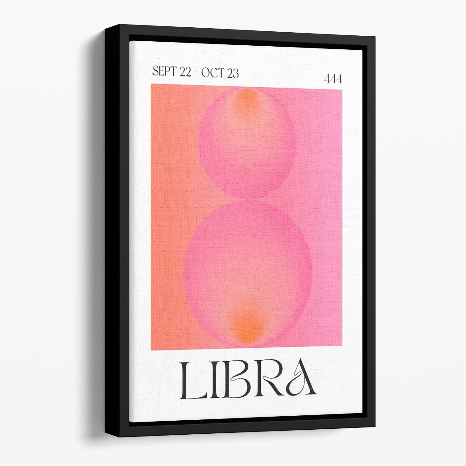 Libra Zodiac Equilibrium Art Floating Framed Canvas - Canvas Art Rocks - 1