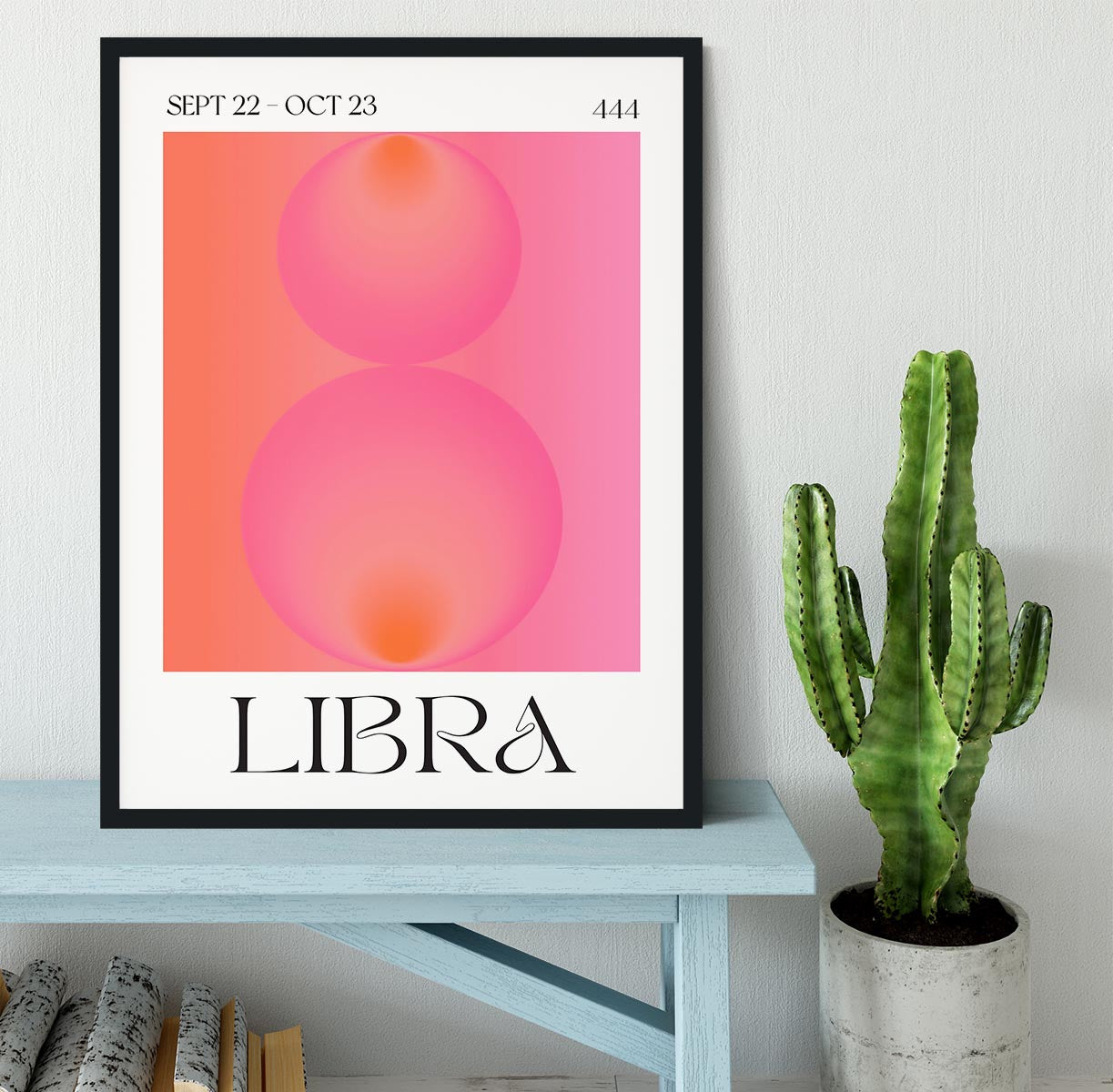 Libra Zodiac Equilibrium Art Framed Print - Canvas Art Rocks - 2