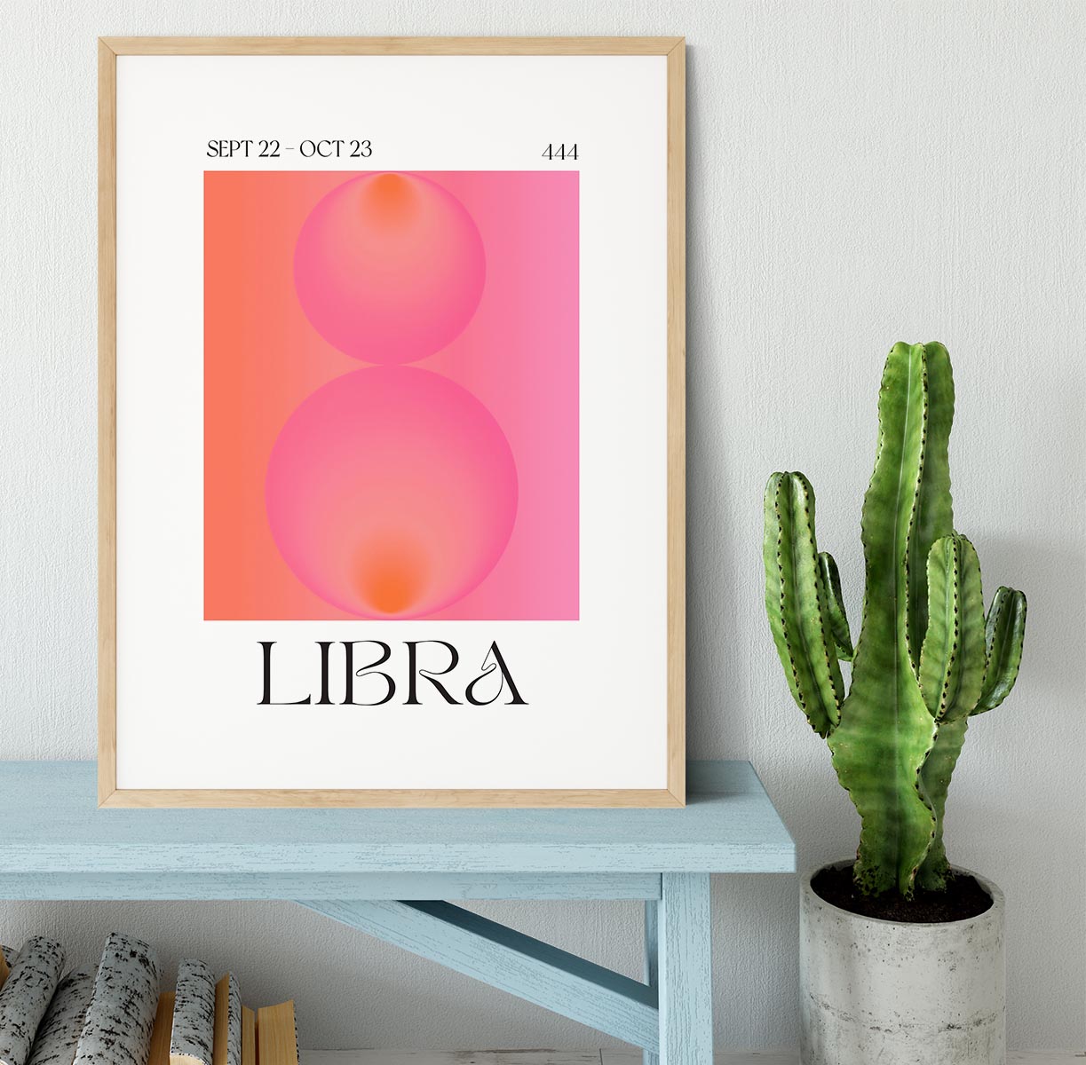 Libra Zodiac Equilibrium Art Framed Print - Canvas Art Rocks - 3