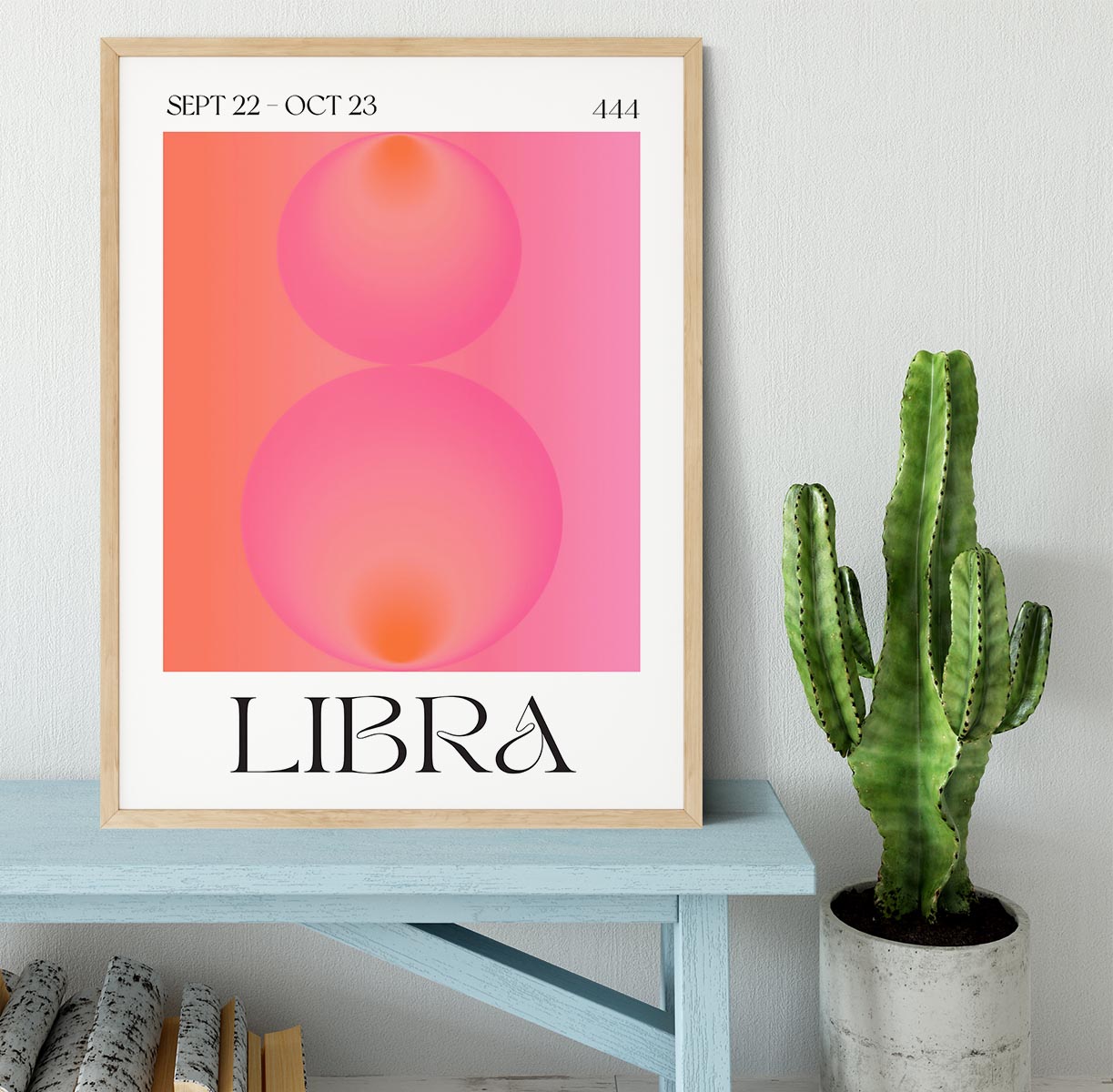 Libra Zodiac Equilibrium Art Framed Print - Canvas Art Rocks - 4