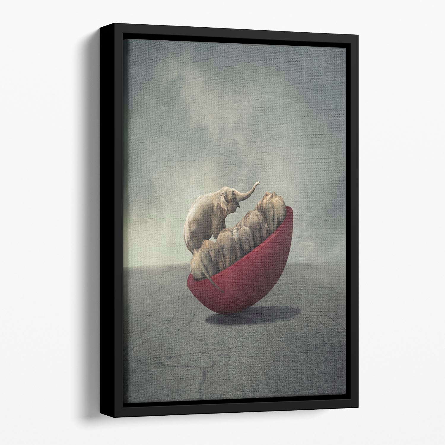 Life is a balance Floating Framed Canvas - 1x - 1