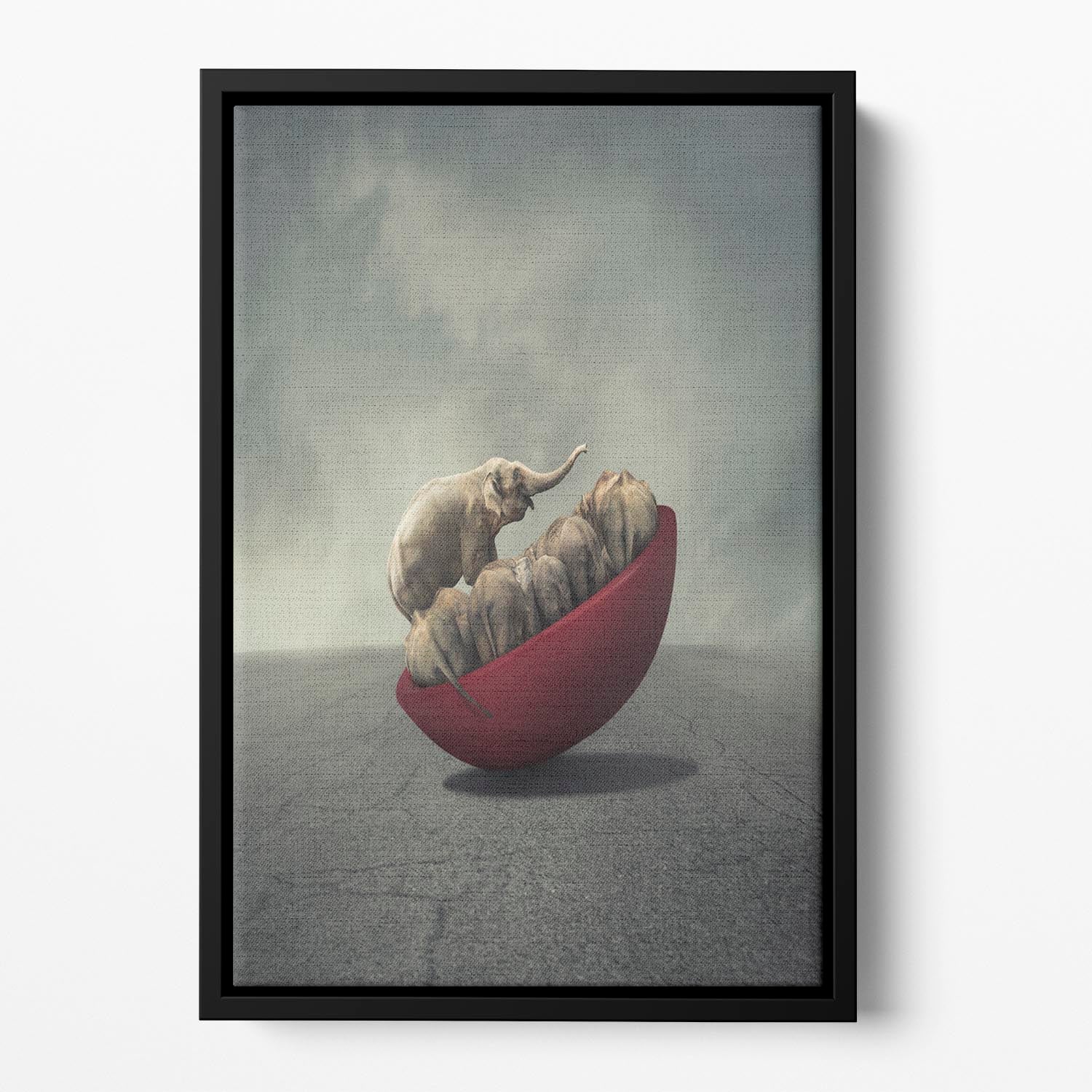 Life is a balance Floating Framed Canvas - 1x - 2