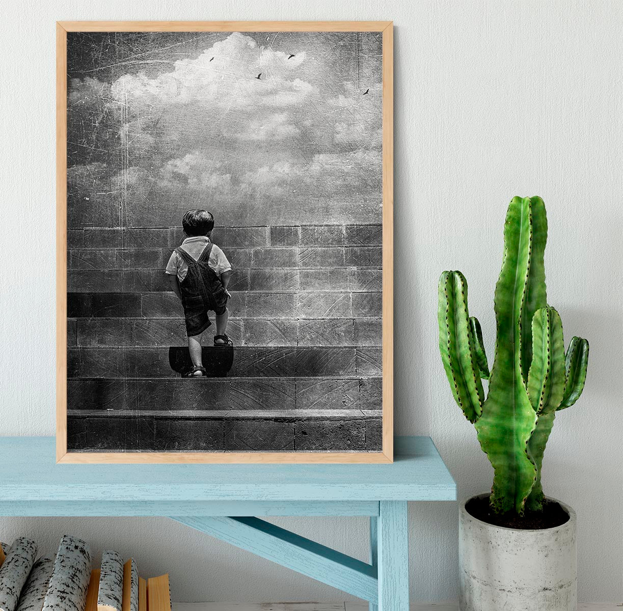 Life is just a lonely highway Framed Print - 1x - 4