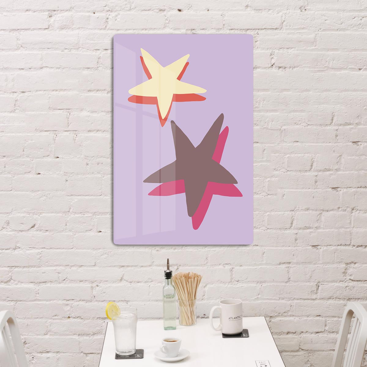 Lilac Star Acrylic Block - 1x - 3