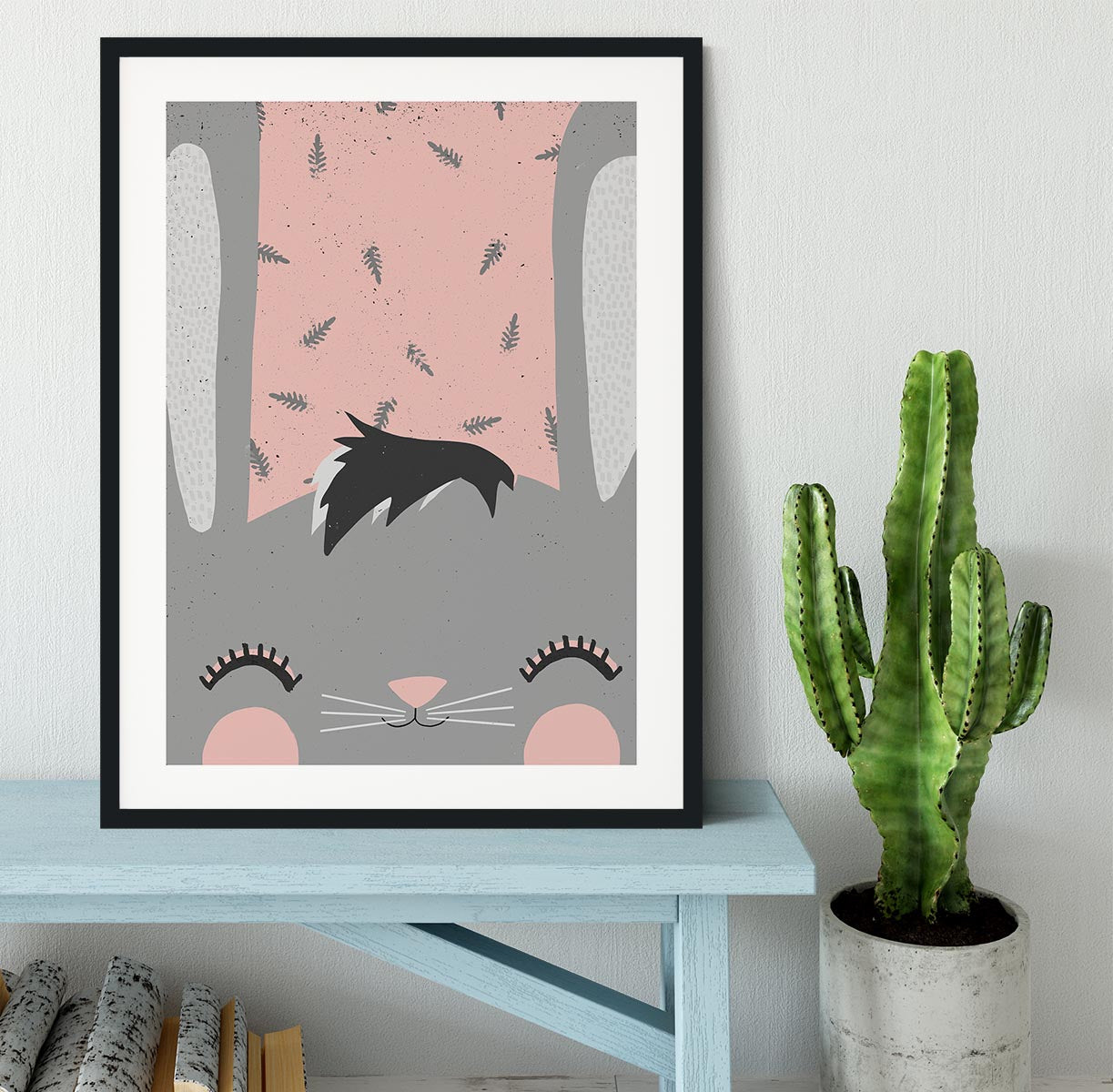 Little Bunny Pink Framed Print - 1x - 1