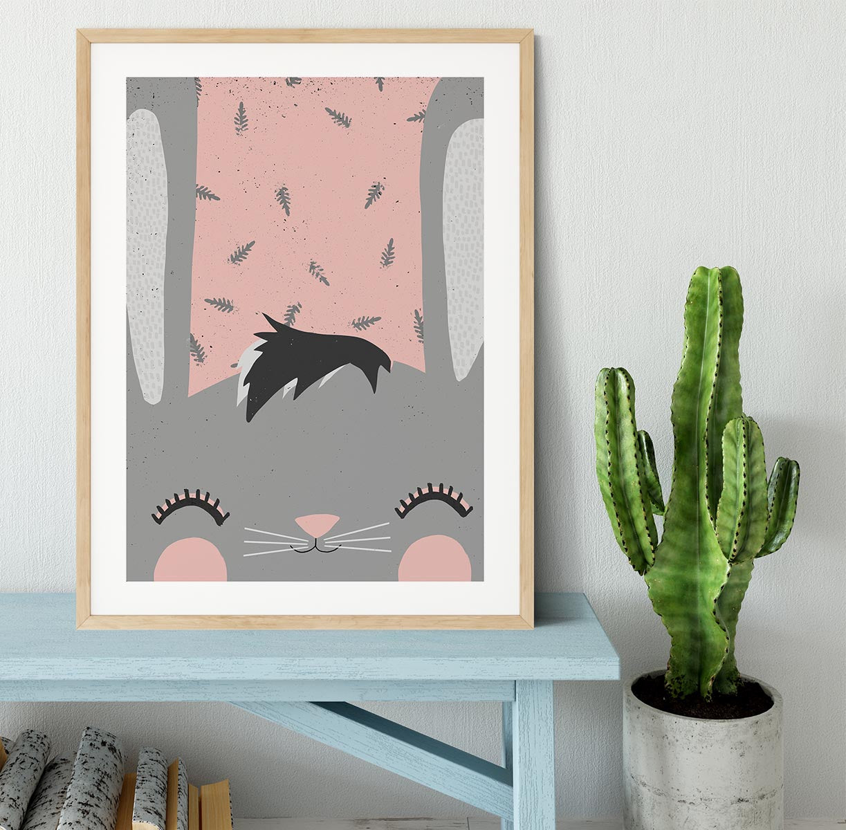 Little Bunny Pink Framed Print - 1x - 3