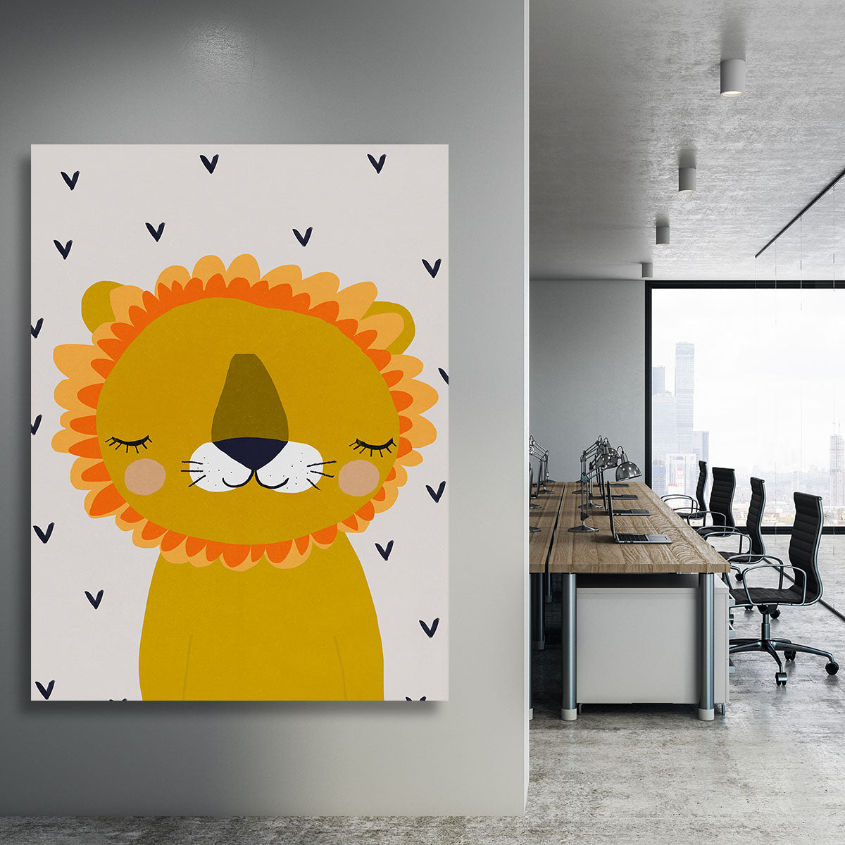 Little Lion Canvas Print or Poster - 1x - 3