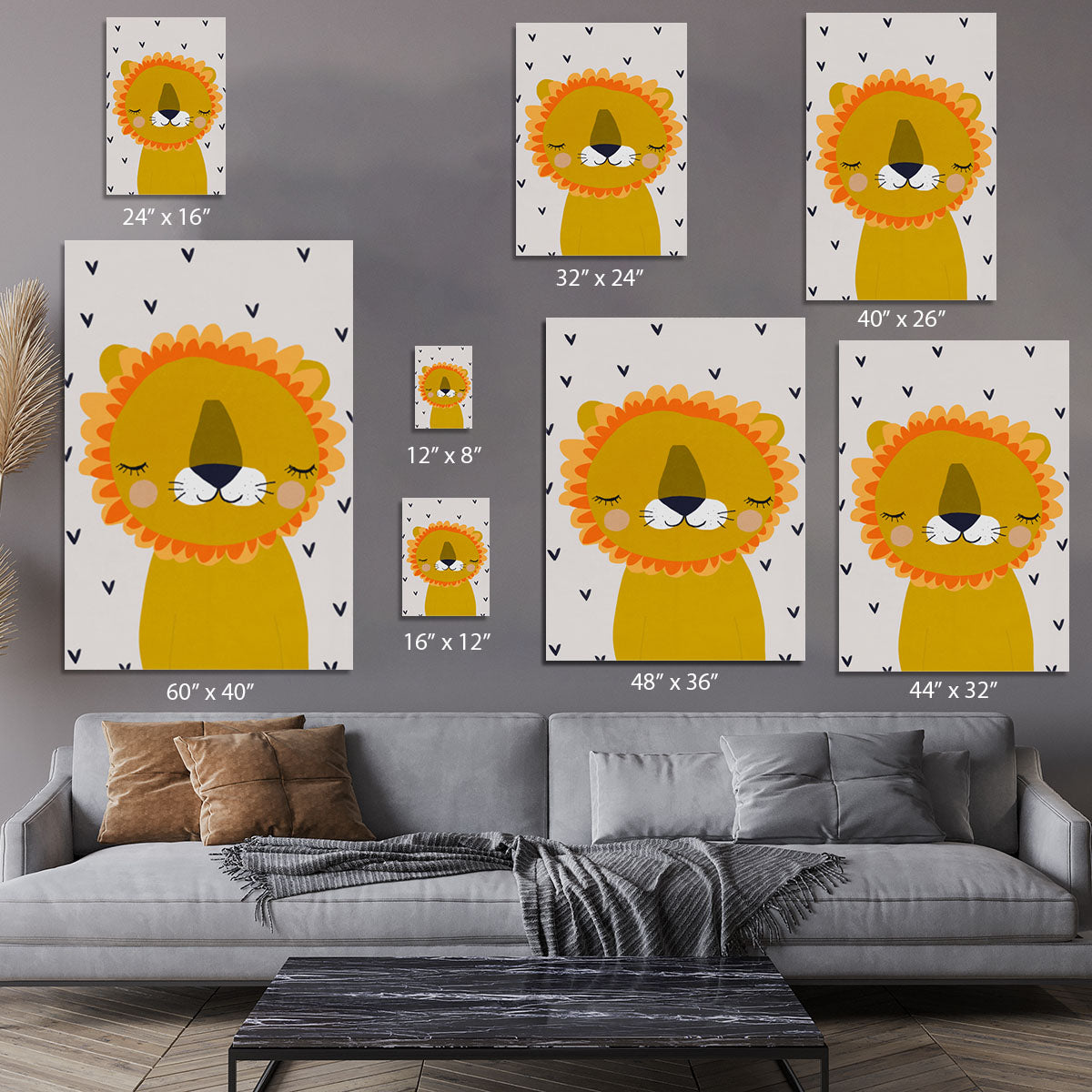 Little Lion Canvas Print or Poster - 1x - 7