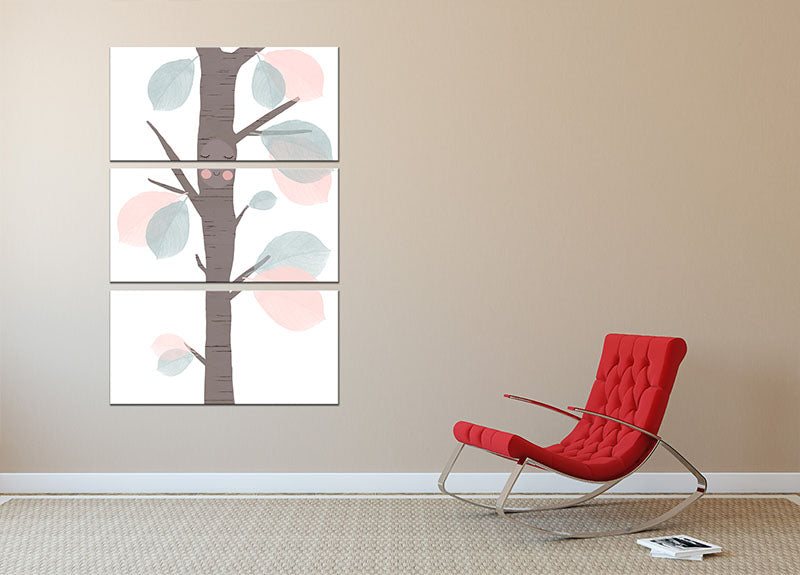 Little Tree 3 Split Panel Canvas Print - 1x - 2