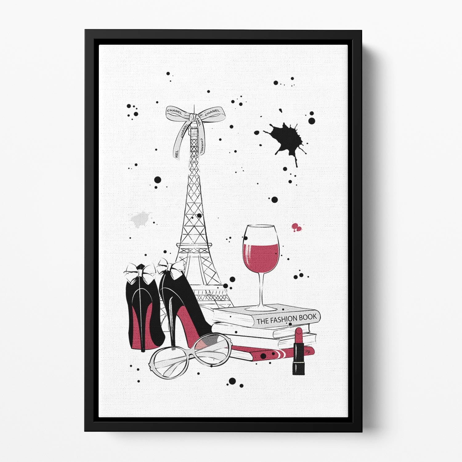 Living in Paris Floating Framed Canvas - Canvas Art Rocks - 2