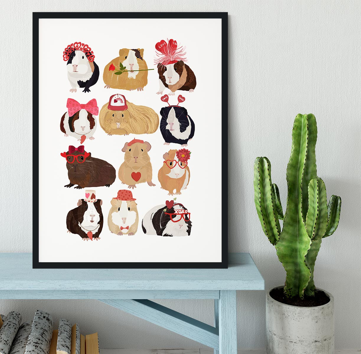 Love Guinea Pigs Framed Print - 1x - 1