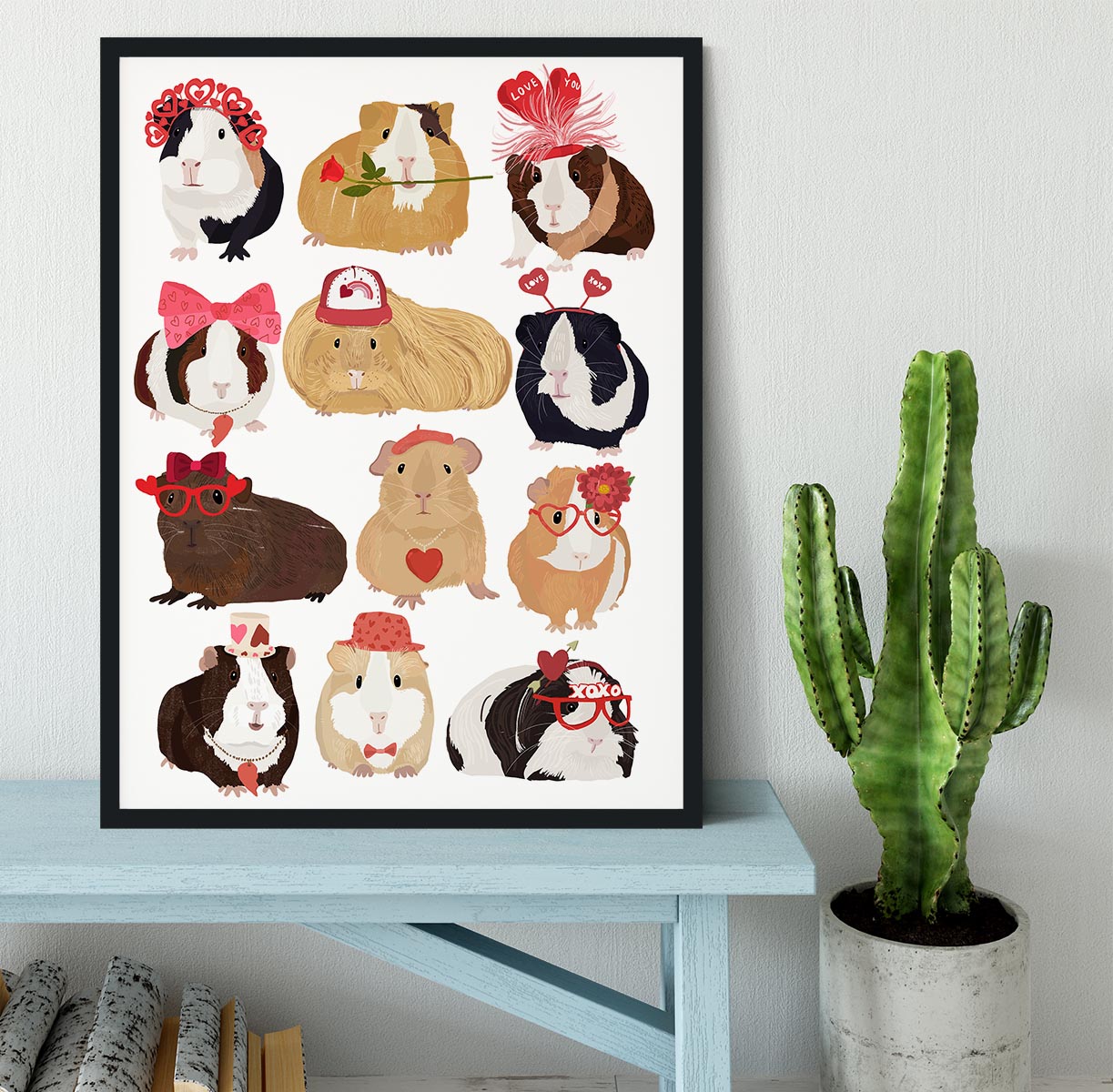 Love Guinea Pigs Framed Print - 1x - 2