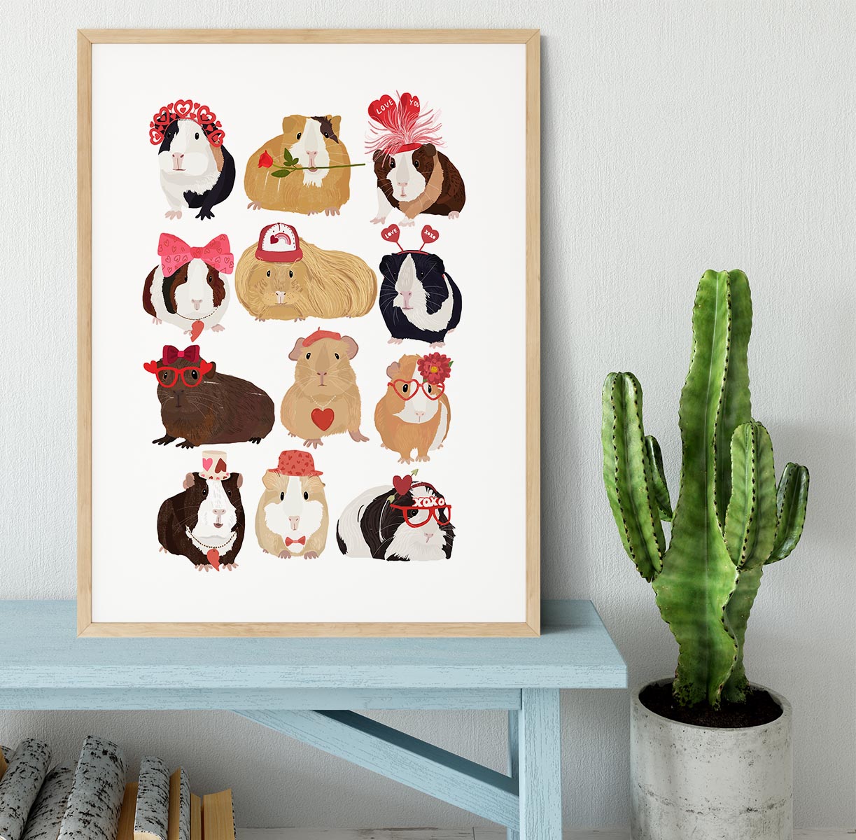 Love Guinea Pigs Framed Print - 1x - 3