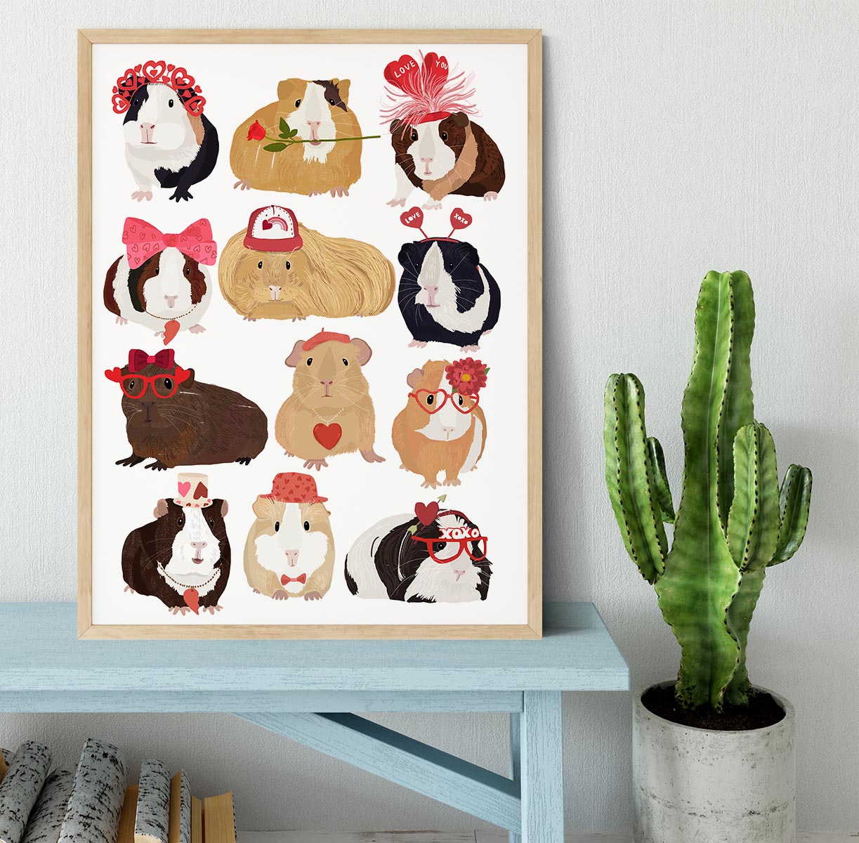 Love Guinea Pigs Framed Print - 1x - 4