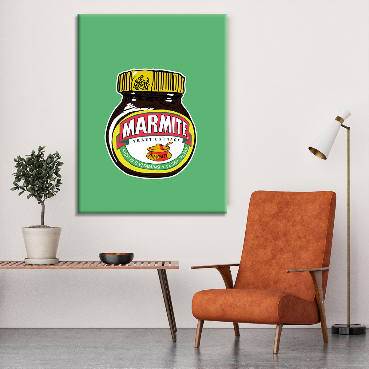 Marmite Standard Wall Art Canvas Print or Poster - Canvas Art Rocks - 6