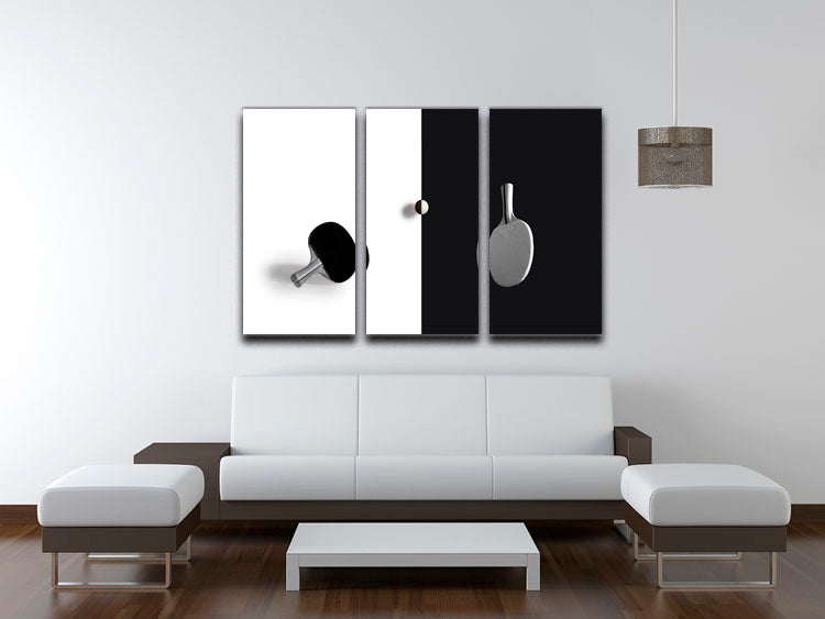 Match point 3 Split Panel Canvas Print - 1x - 3