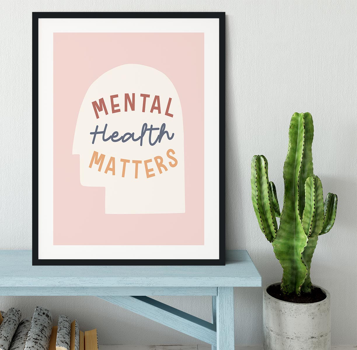 Mental health matters Framed Print - Canvas Art Rocks - 1