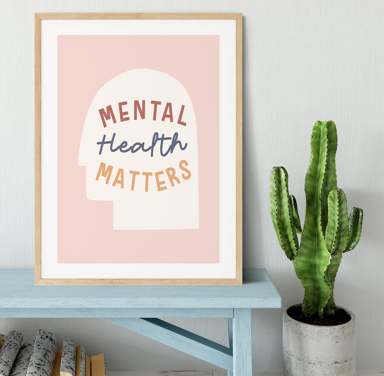 Mental health matters Framed Print - Canvas Art Rocks - 3