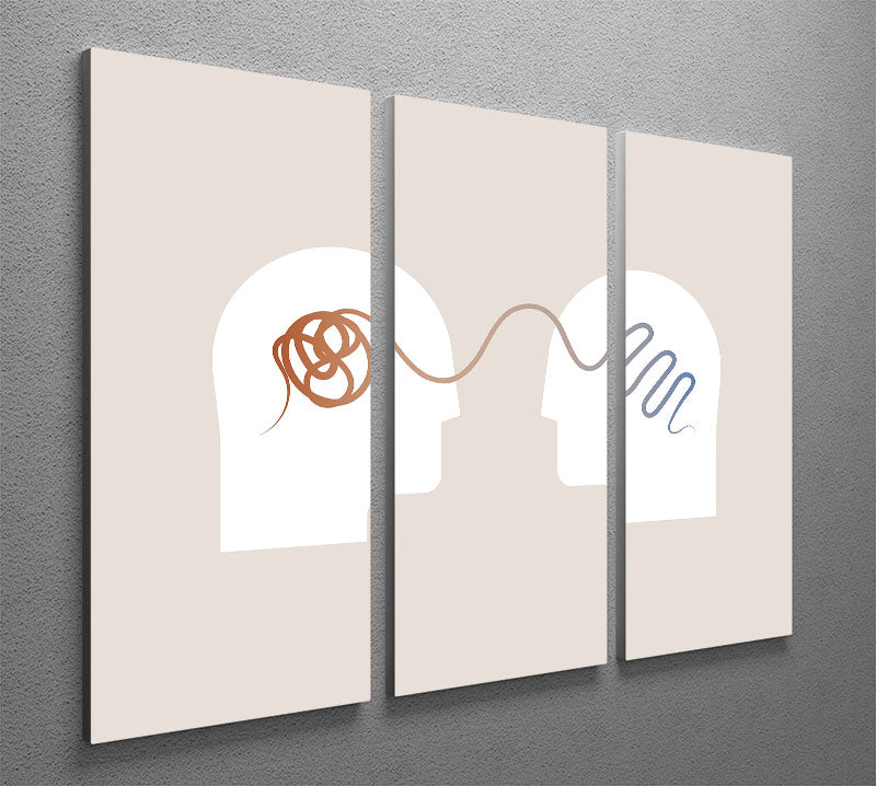 Mind Therapy 3 Split Panel Canvas Print - Canvas Art Rocks - 2