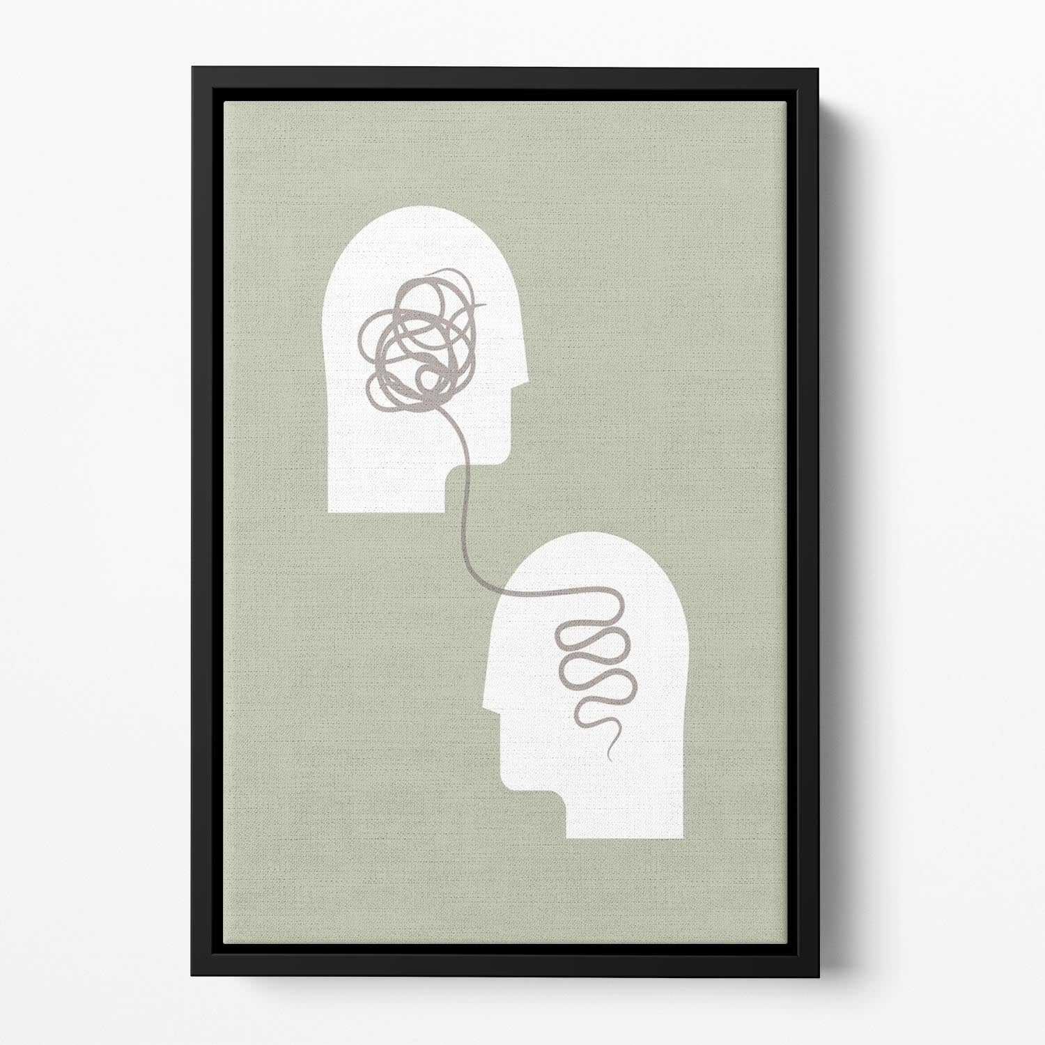 Minds Interlinked Floating Framed Canvas - Canvas Art Rocks - 2