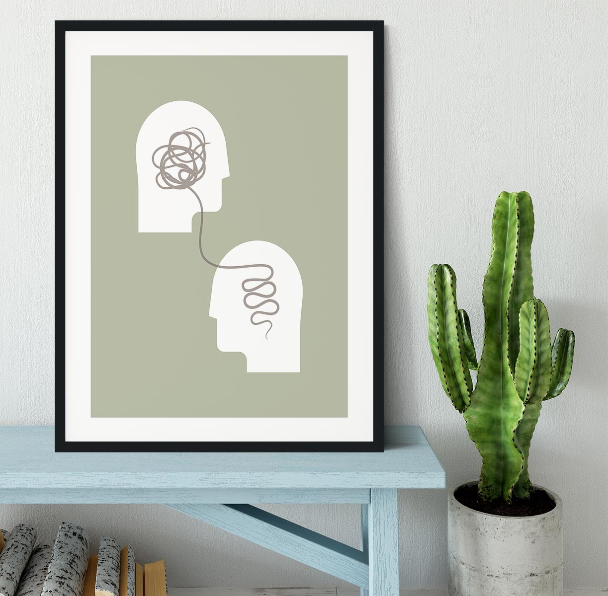 Minds Interlinked Framed Print - Canvas Art Rocks - 1