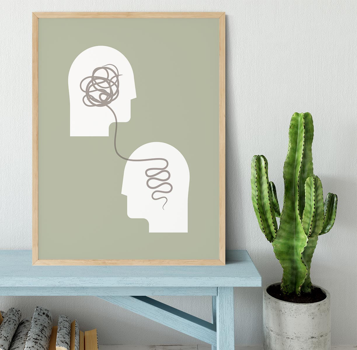 Minds Interlinked Framed Print - Canvas Art Rocks - 4