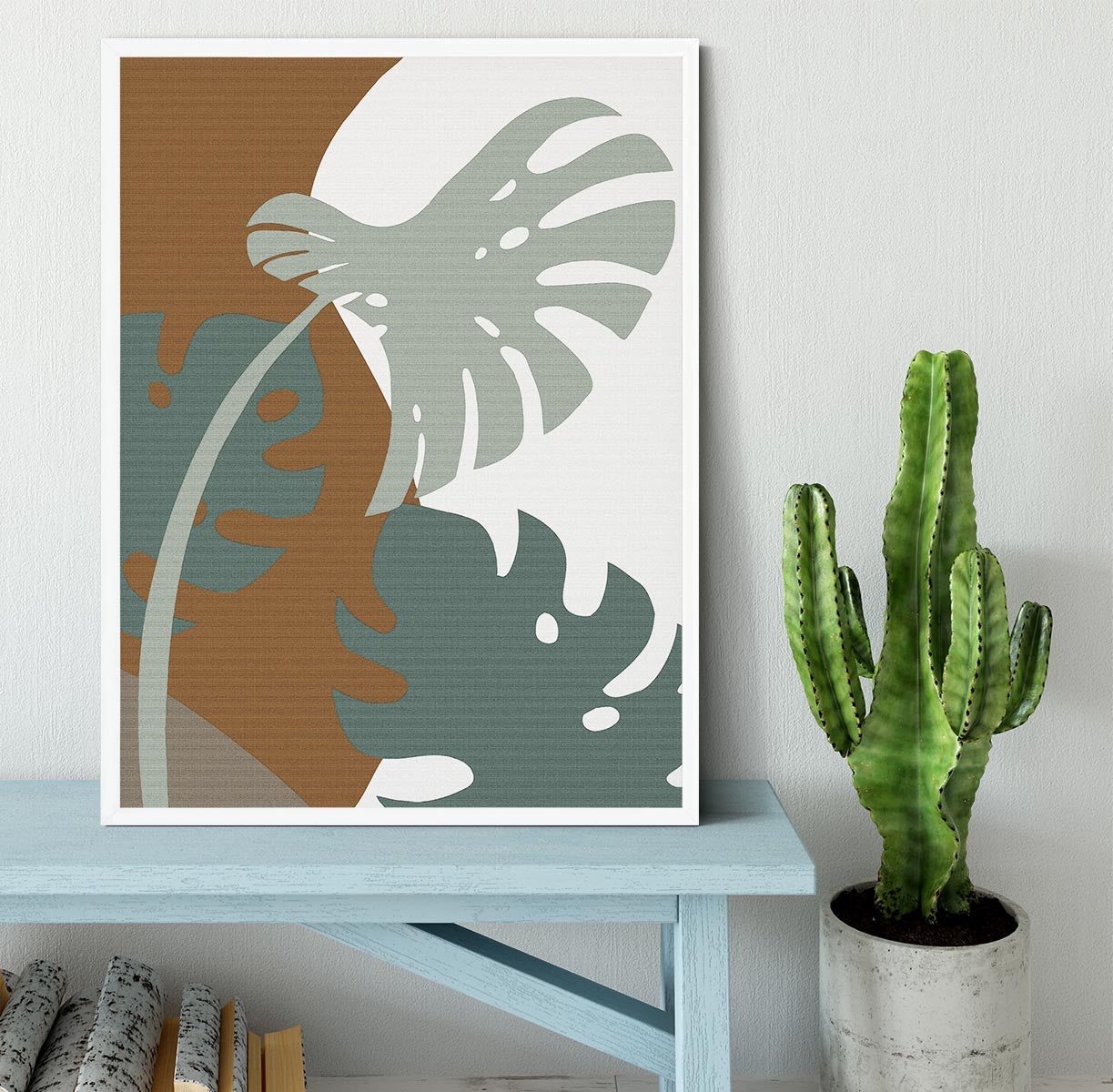 Monstera Cut Out Framed Print - 1x -6