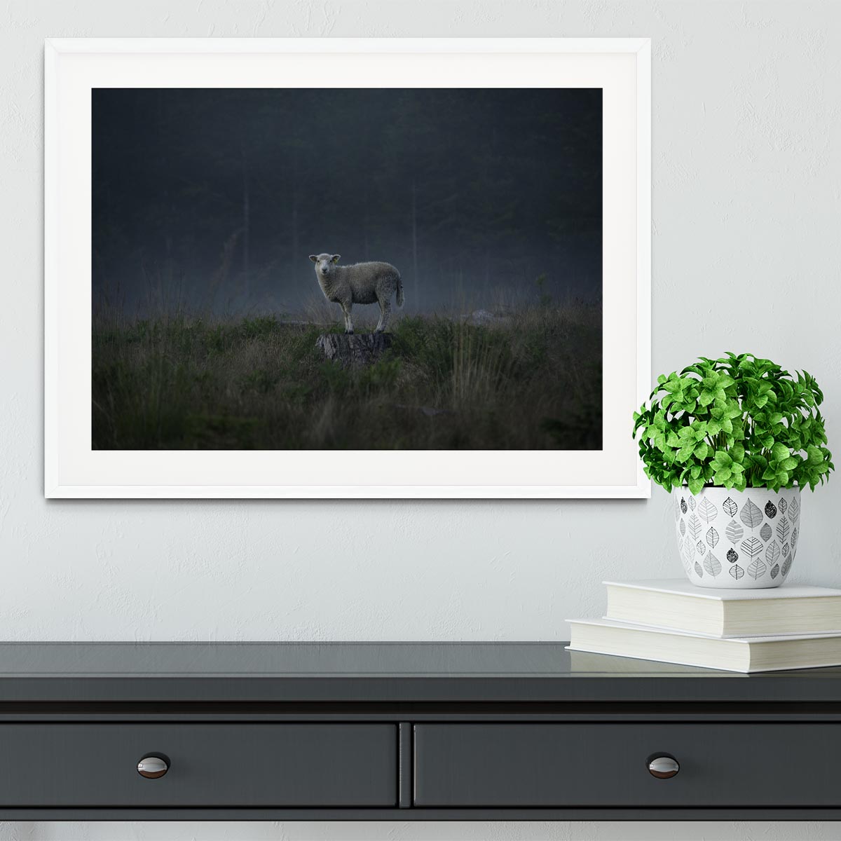 Moody sheep Framed Print - 1x - 5