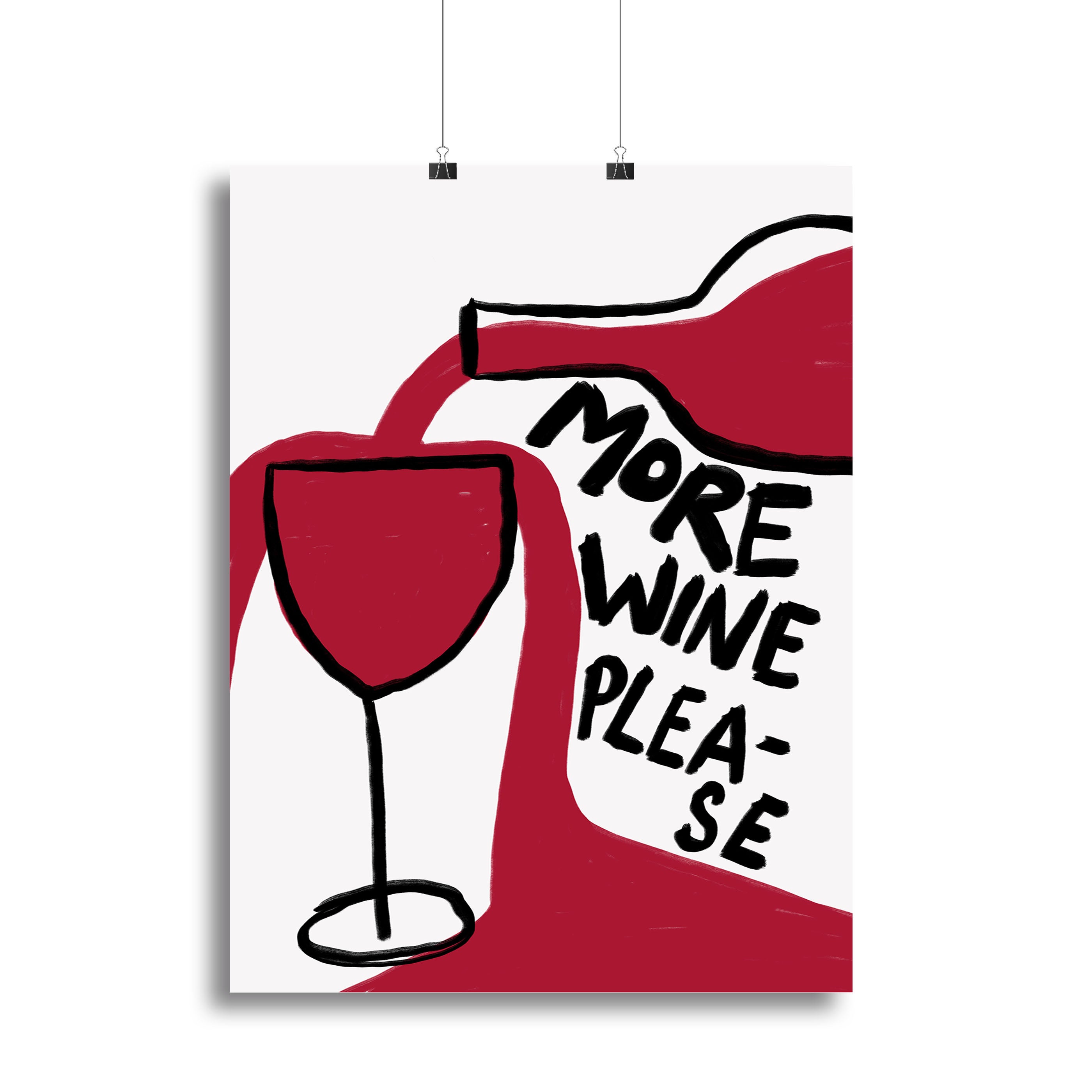 More Wine Please Canvas Print or Poster - Canvas Art Rocks - 2