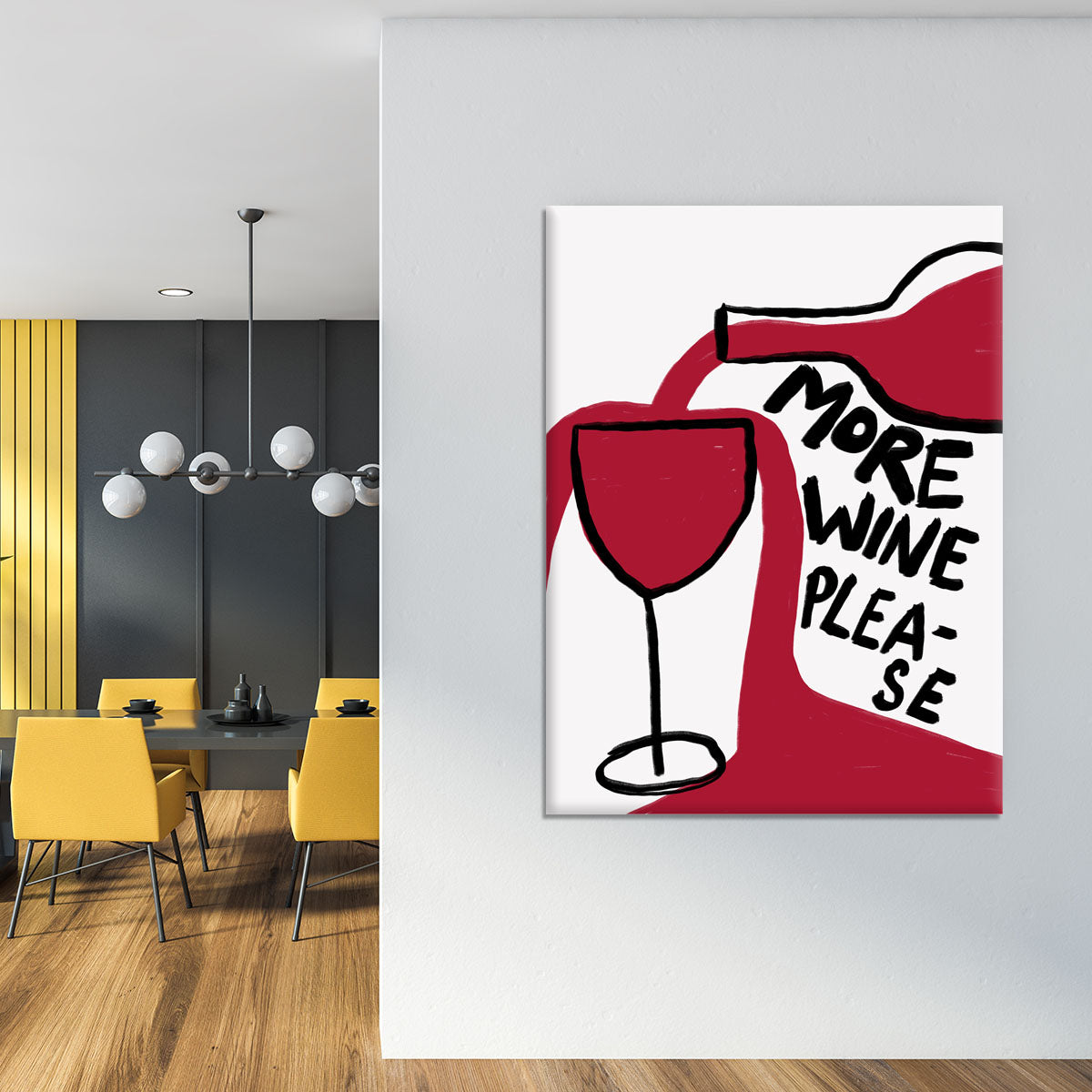More Wine Please Canvas Print or Poster - Canvas Art Rocks - 4