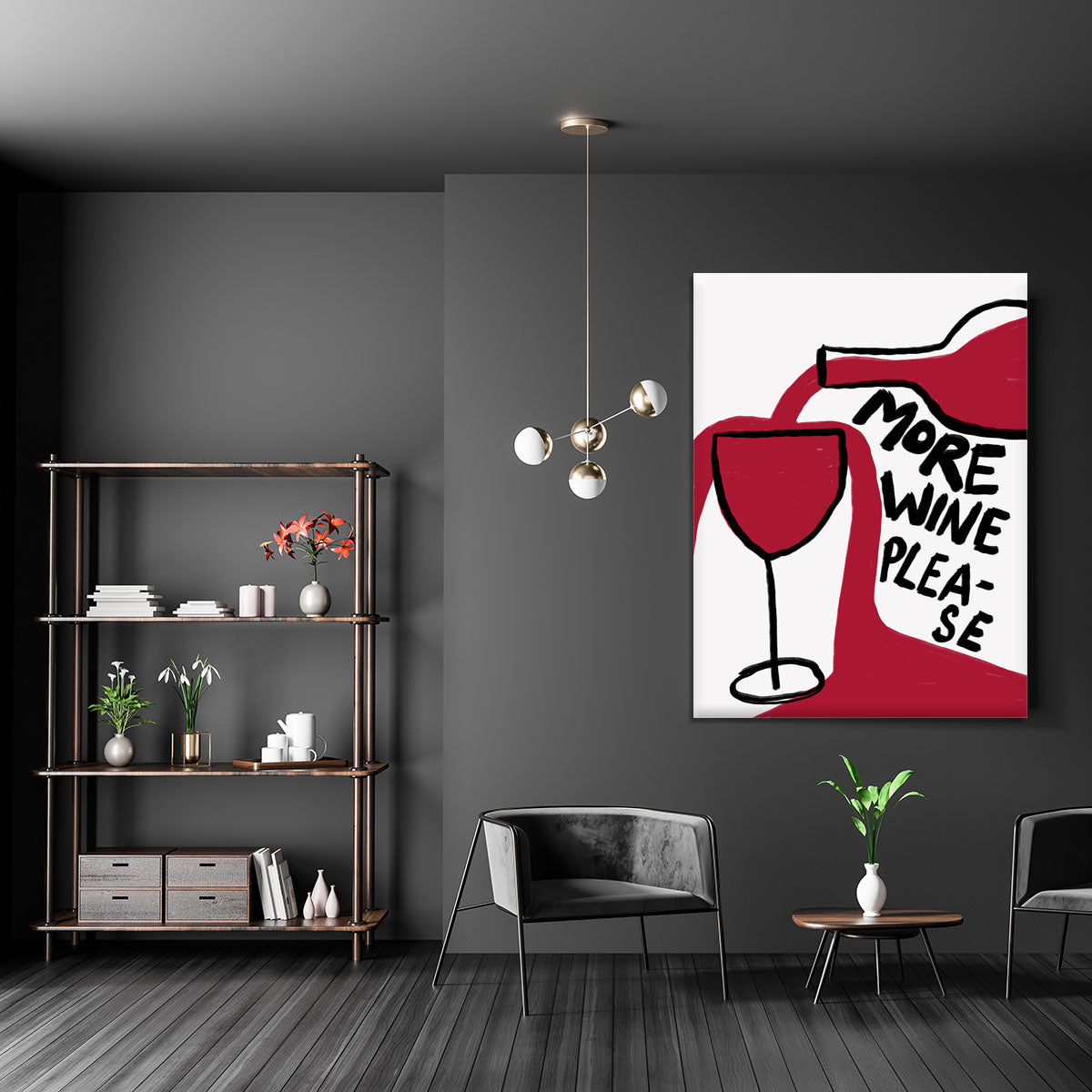 More Wine Please Canvas Print or Poster - Canvas Art Rocks - 5