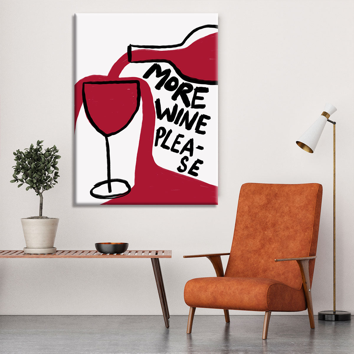 More Wine Please Canvas Print or Poster - Canvas Art Rocks - 6