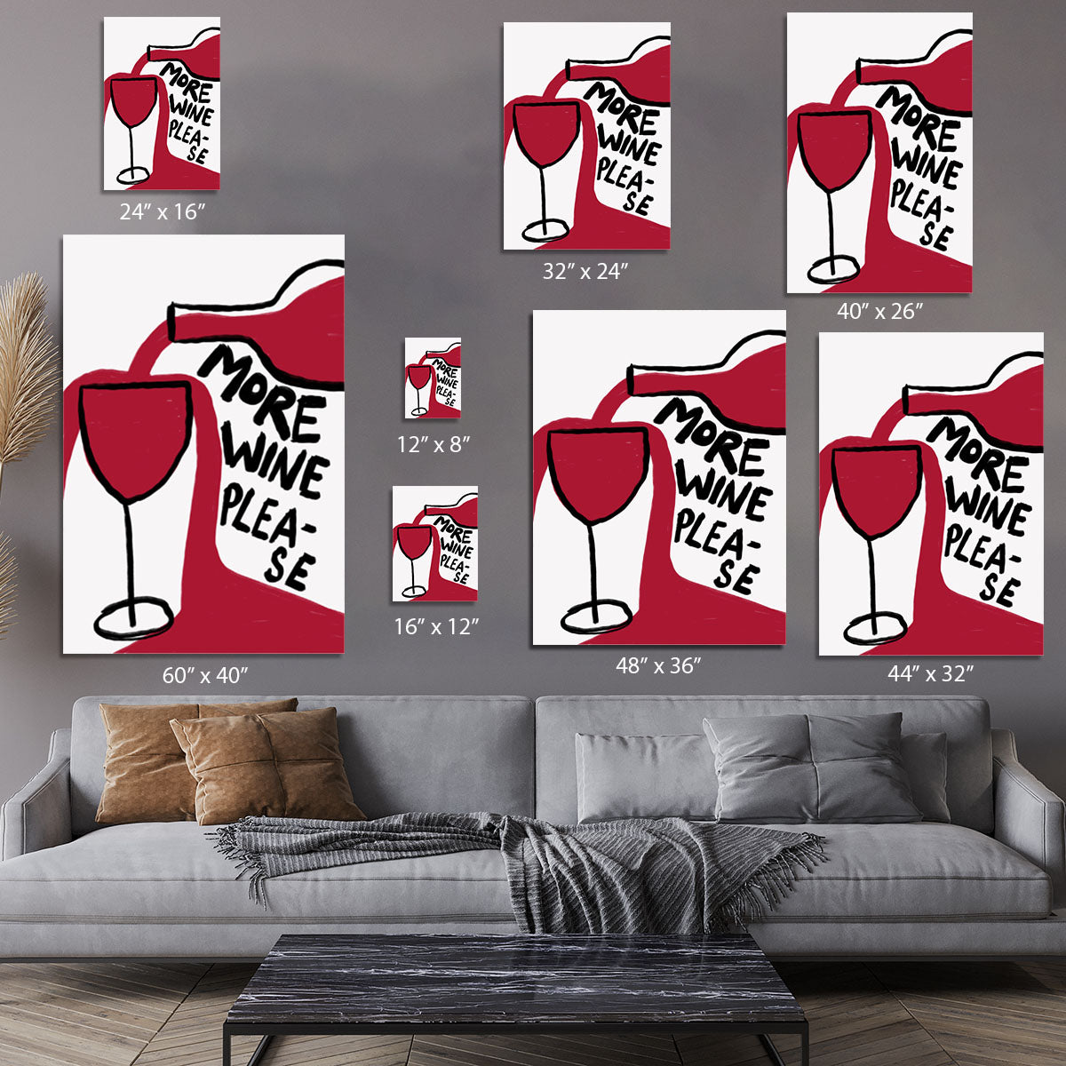 More Wine Please Canvas Print or Poster - Canvas Art Rocks - 7
