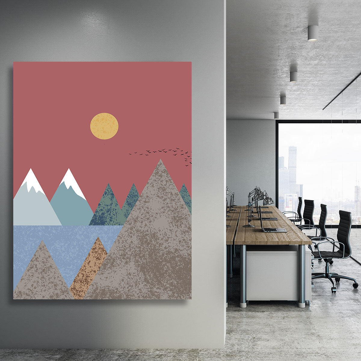 Mountain landscape Canvas Print or Poster - 1x - 3