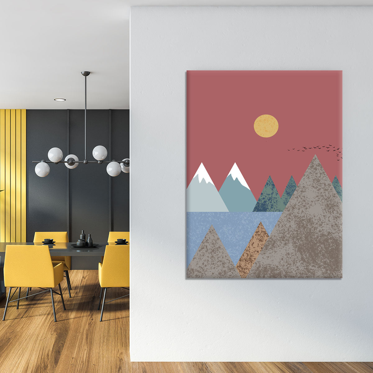 Mountain landscape Canvas Print or Poster - 1x - 4