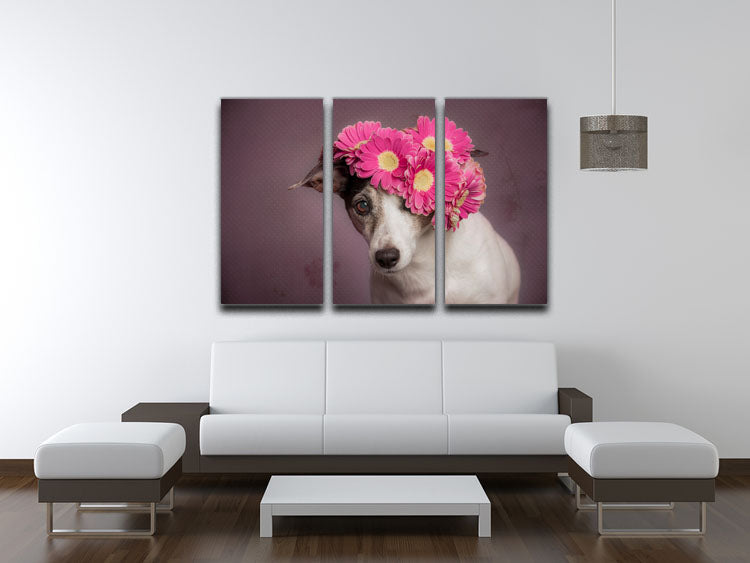 Mrs Spring 3 Split Panel Canvas Print - 1x - 3