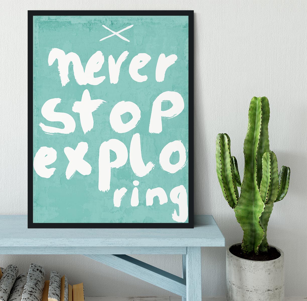 Never Stop Exploring Framed Print - 1x - 2