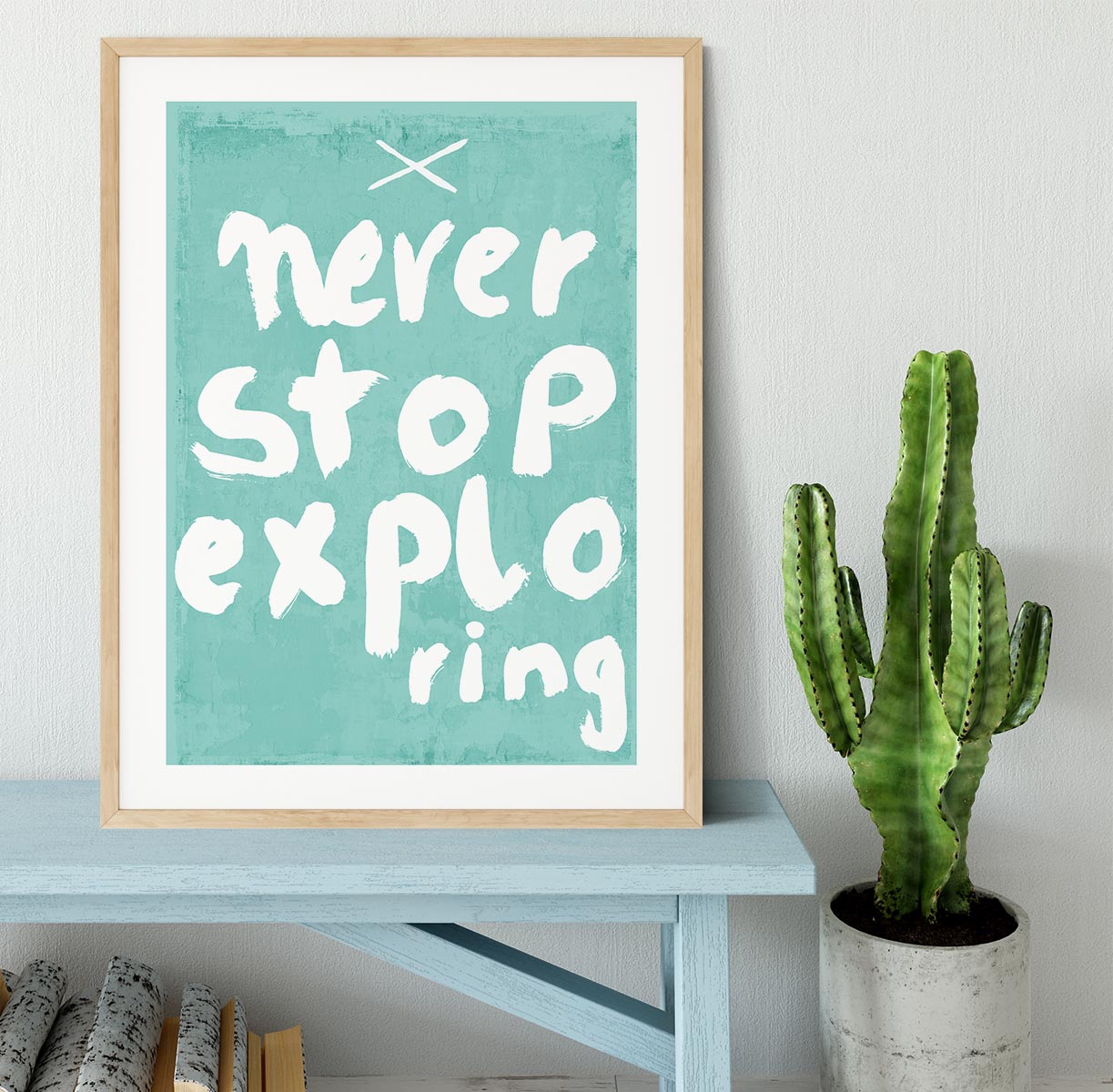 Never Stop Exploring Framed Print - 1x - 3