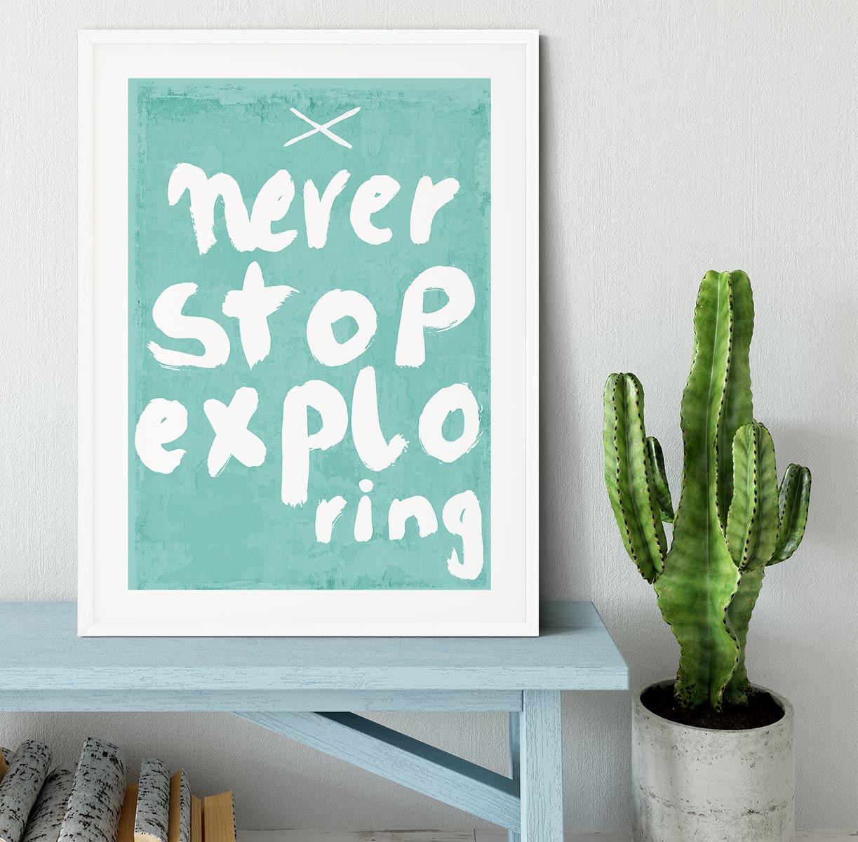 Never Stop Exploring Framed Print - 1x - 5